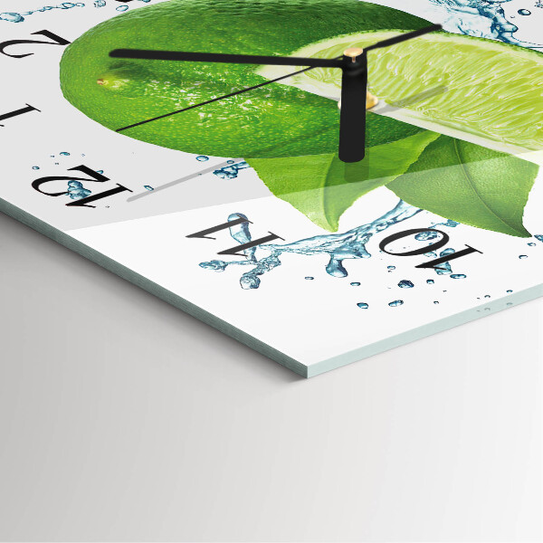 Square wall clock Calcium carbonate