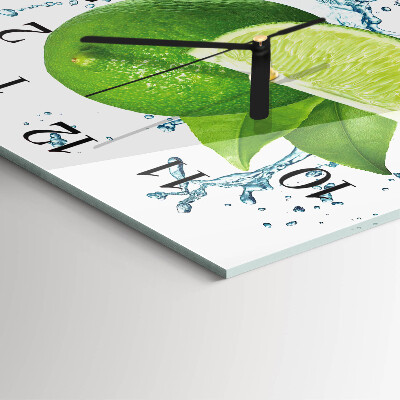 Square wall clock Calcium carbonate