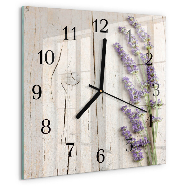 Square wall clock Lavender