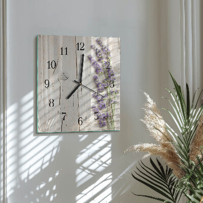 Square wall clock Lavender