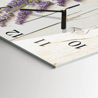 Square wall clock Lavender