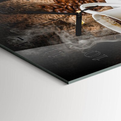 Square wall clock Coffee