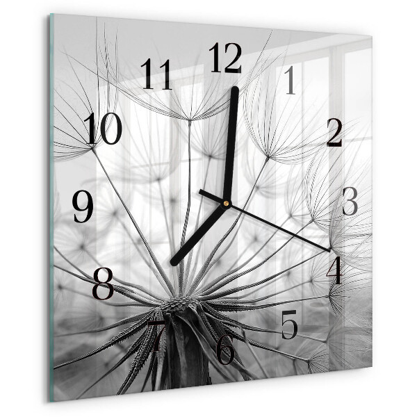 Square wall clock Dandelion