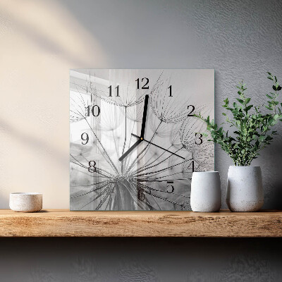 Square wall clock Dandelion