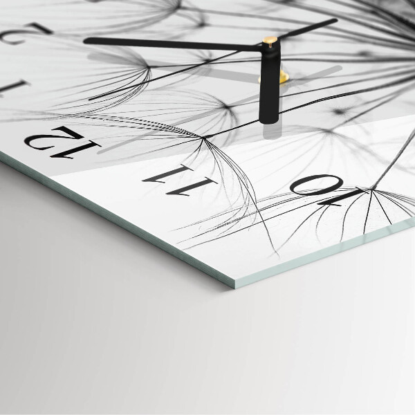 Square wall clock Dandelion