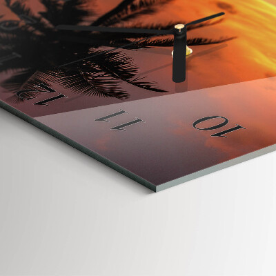 Square wall clock Palm