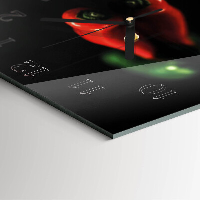 Square wall clock Pepper