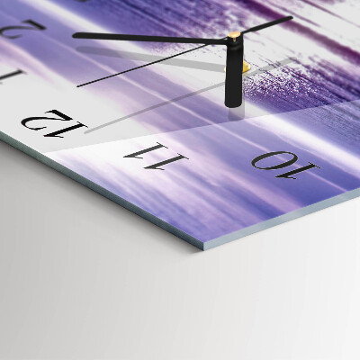 Square wall clock Sea