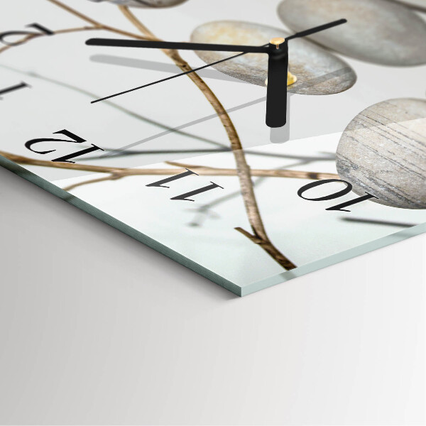 Square wall clock Stones