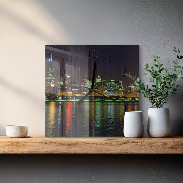 Square wall clock Horizon