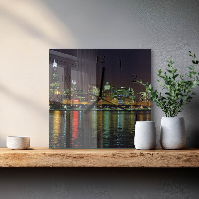 Square wall clock Horizon