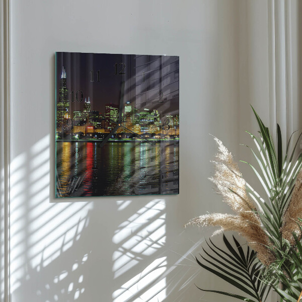 Square wall clock Horizon