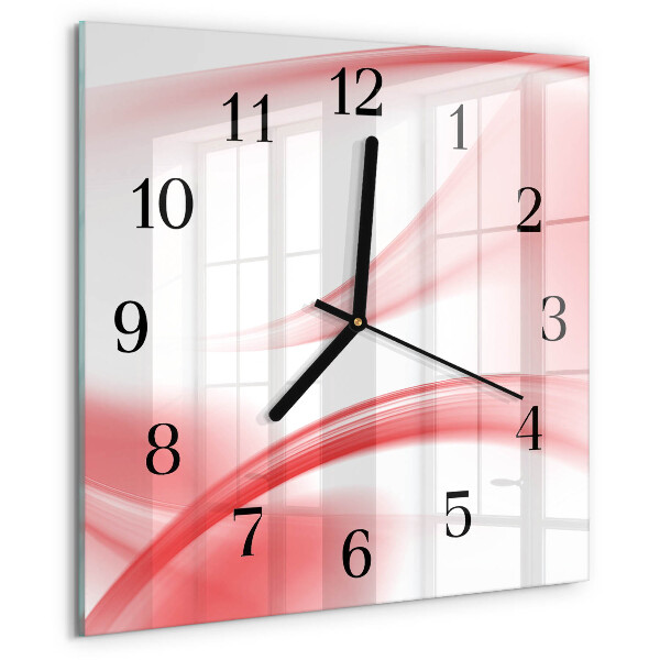 Square wall clock Abstract Art