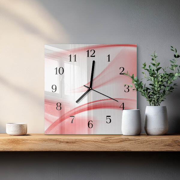 Square wall clock Abstract Art