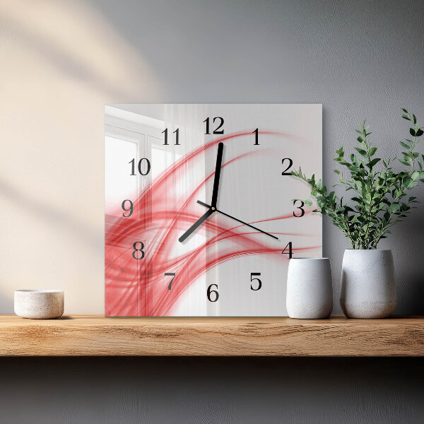 Square wall clock Abstract Art