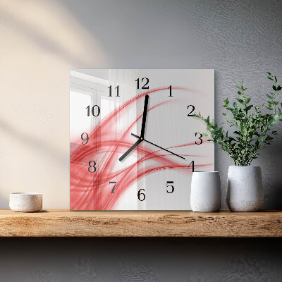 Square wall clock Abstract Art