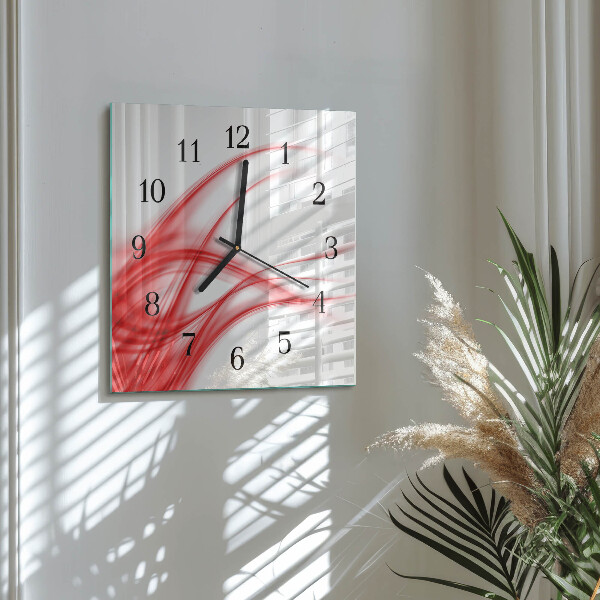 Square wall clock Abstract Art