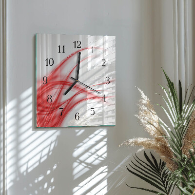Square wall clock Abstract Art