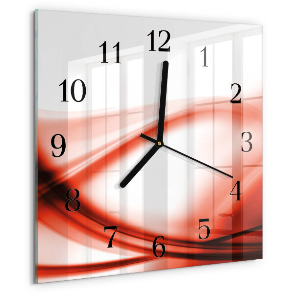 Square wall clock Abstract Lines