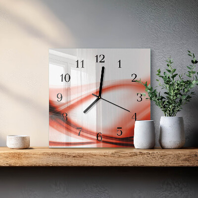 Square wall clock Abstract Lines