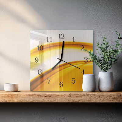 Square wall clock Abstract Art