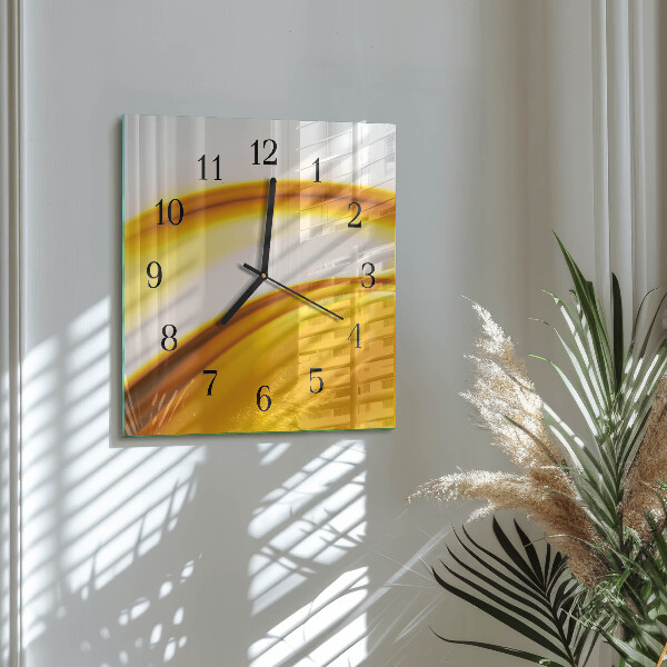 Square wall clock Abstract Art