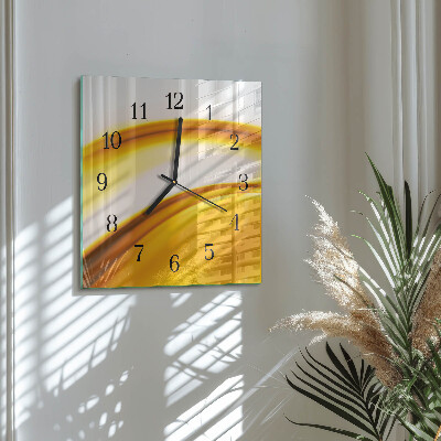Square wall clock Abstract Art