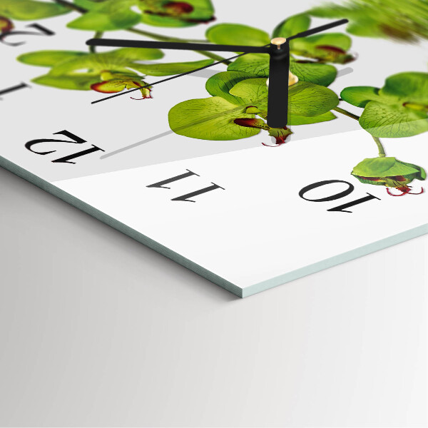 Square wall clock Orchid