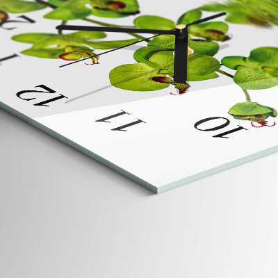 Square wall clock Orchid