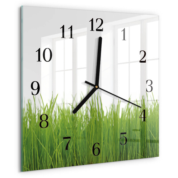Square wall clock Floral Art