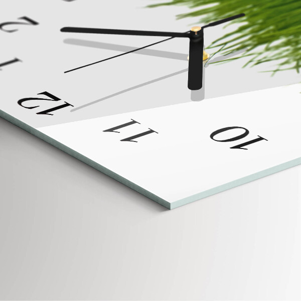 Square wall clock Floral Art