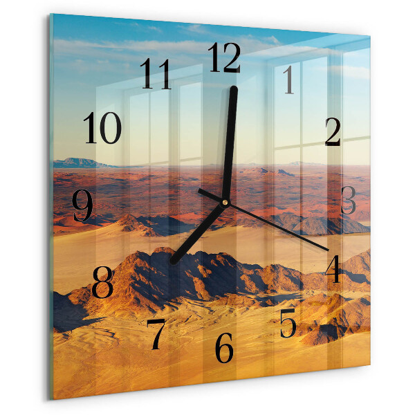 Square wall clock Desert