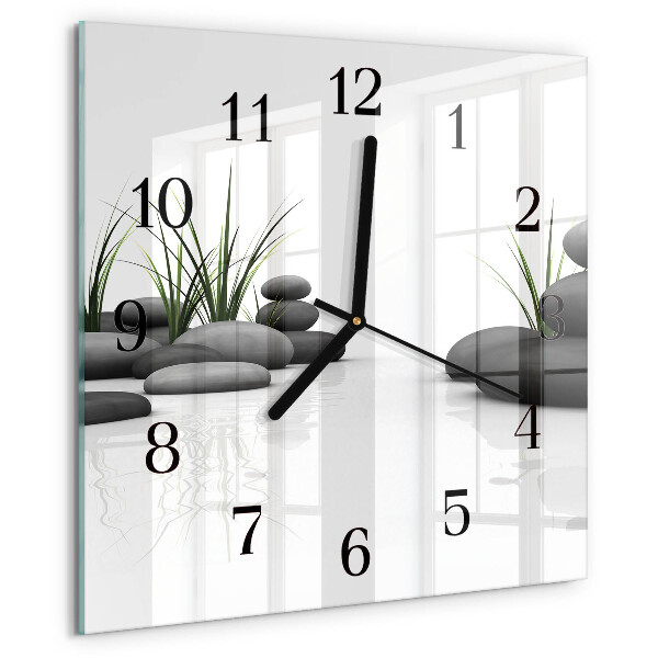 Square wall clock Stone Spa
