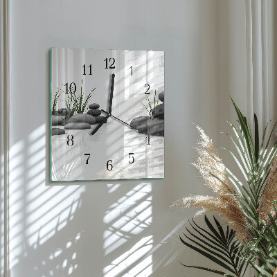 Square wall clock Stone Spa
