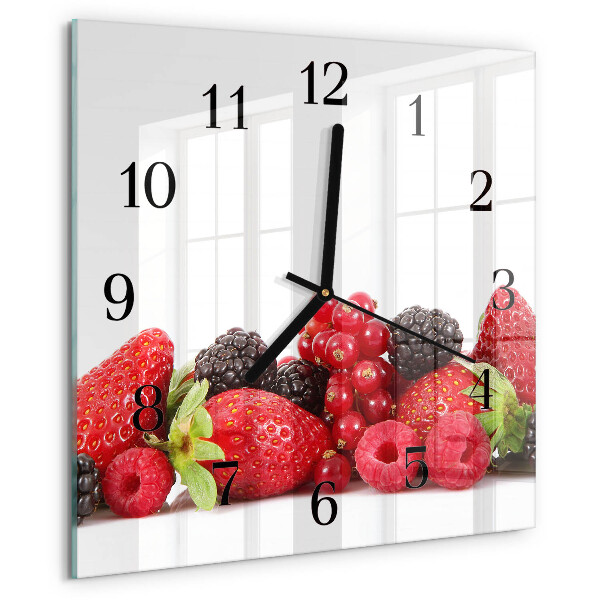 Square wall clock Fruit