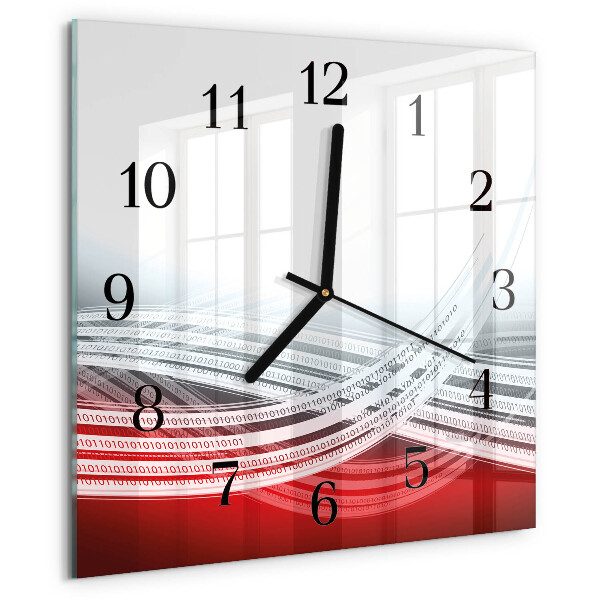 Square wall clock Abstraction
