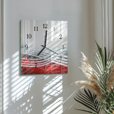 Square wall clock Abstraction