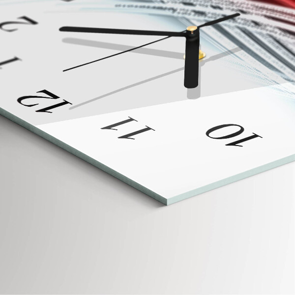 Square wall clock Abstraction