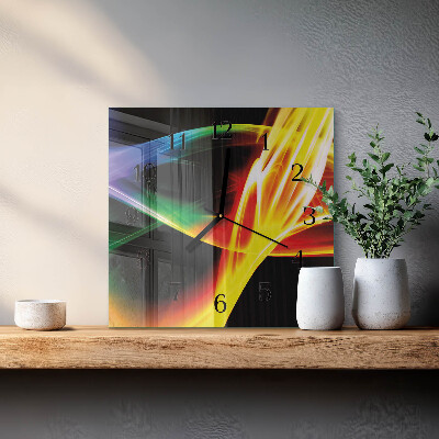 Square wall clock Abstraction