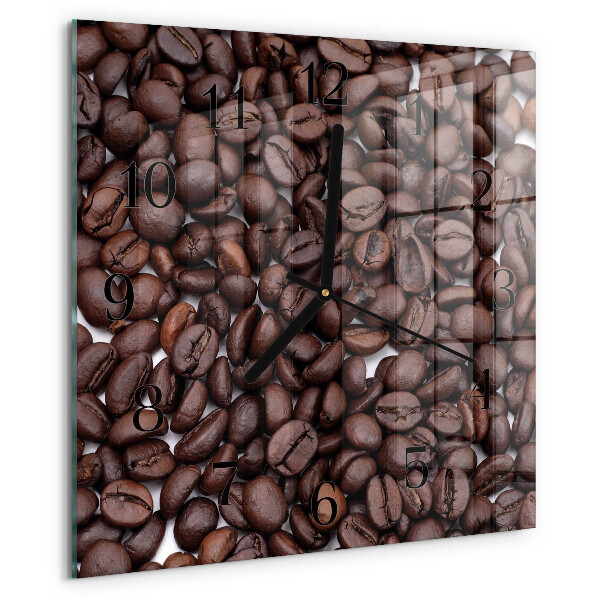 Square wall clock Coffee Beans