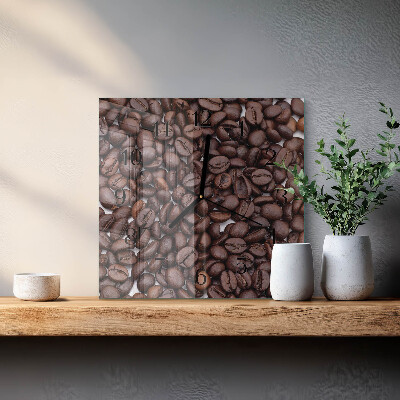 Square wall clock Coffee Beans