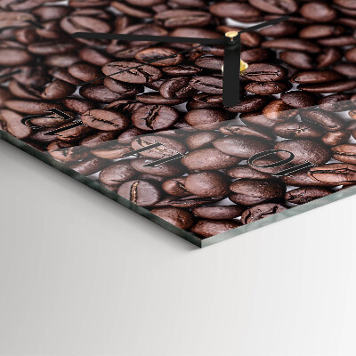 Square wall clock Coffee Beans