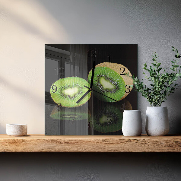 Square wall clock Kiwi