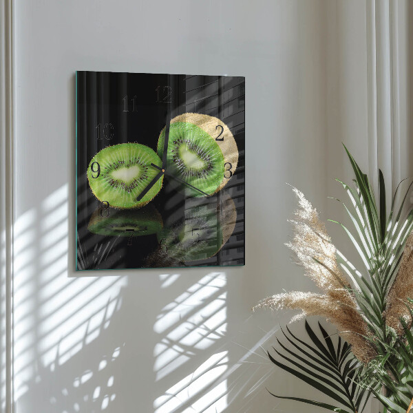 Square wall clock Kiwi
