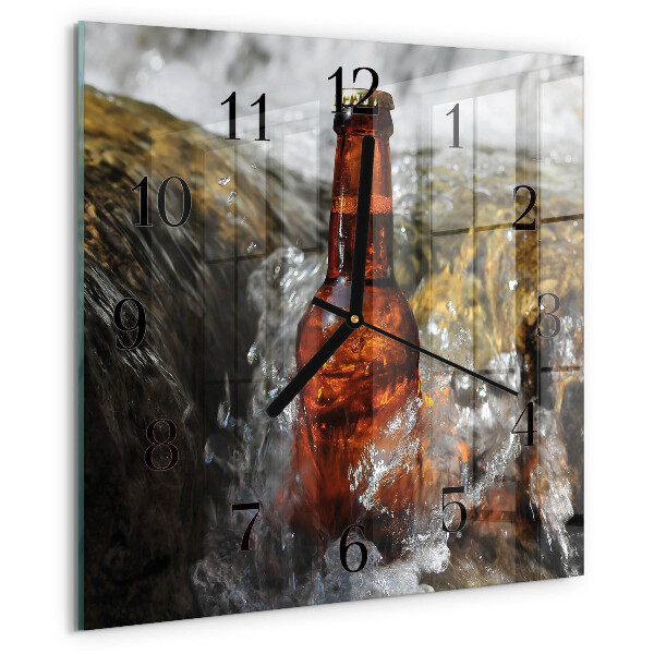 Square wall clock Beer