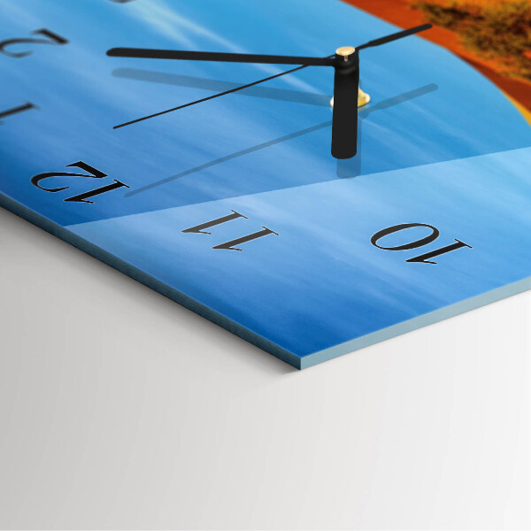 Square wall clock Desert
