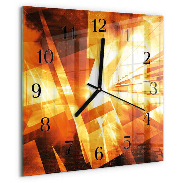 Square wall clock Abstraction