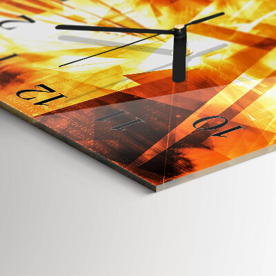 Square wall clock Abstraction