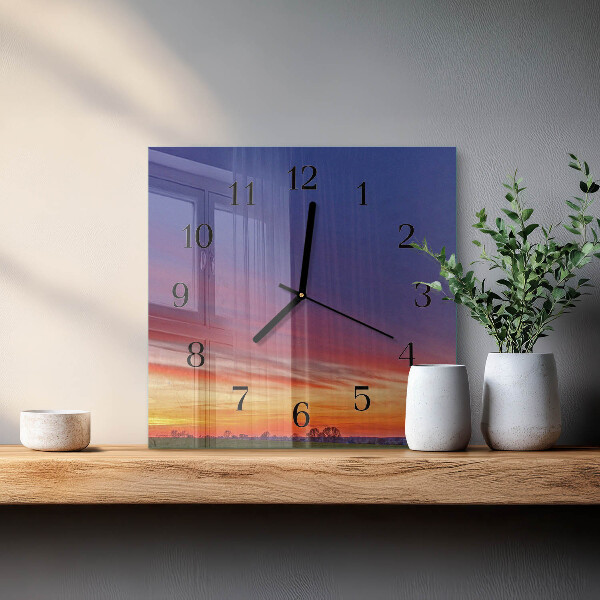 Square wall clock Field