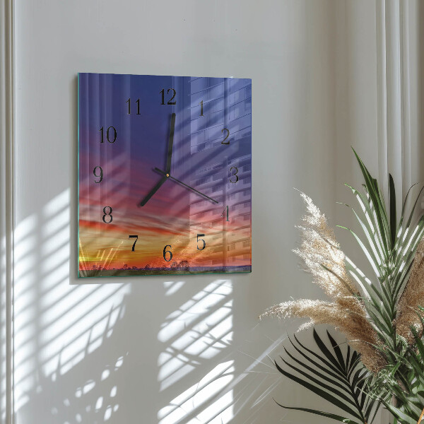 Square wall clock Field